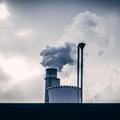 Industrial chimney releasing emissions