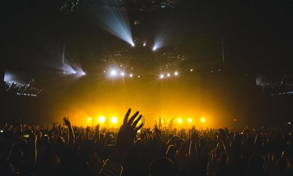 Crowd at a live concert event